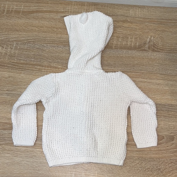 CARTERS Knit Hoodie w/ Fuzzy Ears - Size 9m - Picture 3 of 4